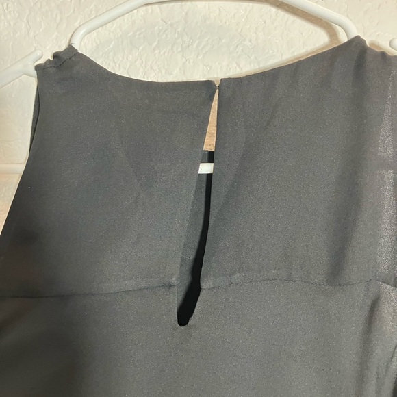 🔥SALE🔥 Ramy Brook black silk Penelope sleeveless top with OTS ties NWT Sm - Picture 10 of 10